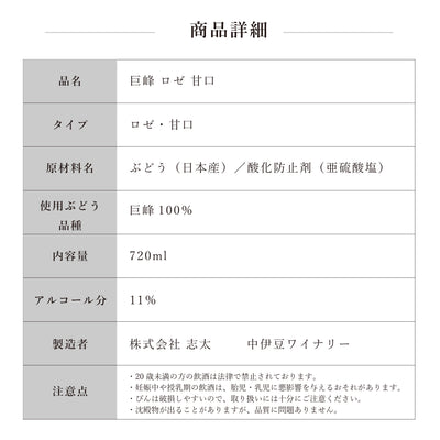 【通販限定セットC･送料無料】シャトーTSホワイト甘口＆巨峰ロゼ